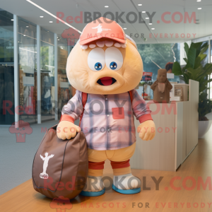 Mascot character of a Peach...