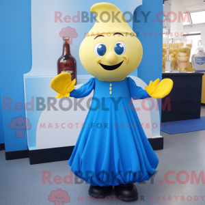 Mascot character of a Blue...