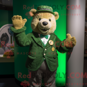 Mascot character of a Green...