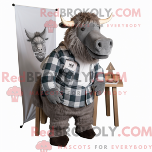 Mascot character of a Gray...