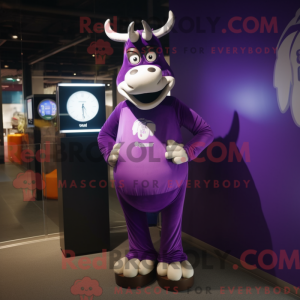 Postava maskota Purple Beef...