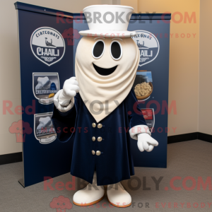 Mascot character of a Navy...