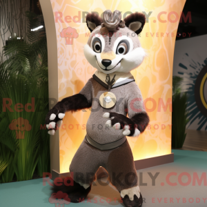 Maskot karakter av en Tan...