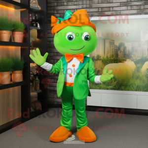 Groen Oranje mascotte...