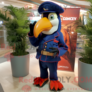 Mascot character of a Navy...