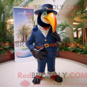 Mascot character of a Navy...