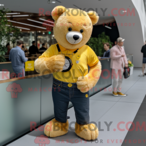 Personaje mascota de un oso...
