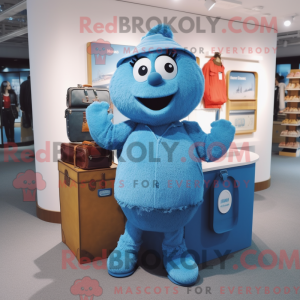 Mascot character of a Blue...