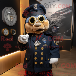 Mascot character of a Navy...