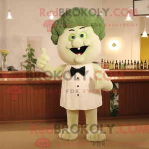 Mascot character of a Beige...