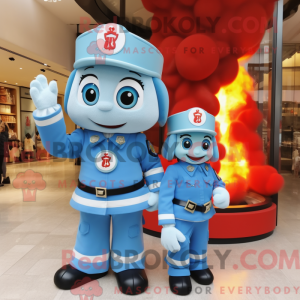 Postava maskota Sky Blue...