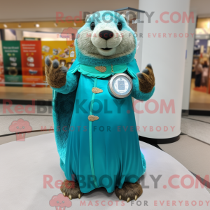 Postava maskota Teal Marmot...