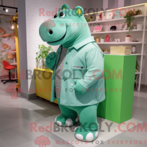 Mascot character of a Green...