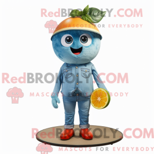 Mascot character of a Cyan...