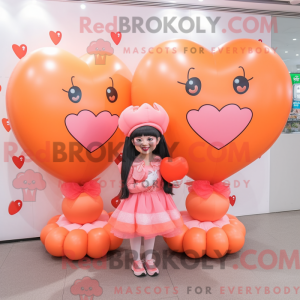 Mascot character of a Peach...