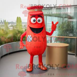 Mascot character of a Red...