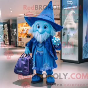 Mascot character of a Blue...