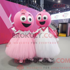 Mascot character of a Pink...