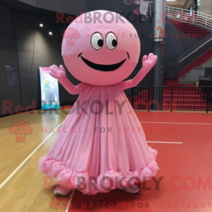 Mascot character of a Pink...