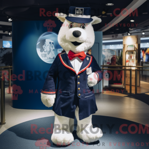 Mascot character of a Navy...