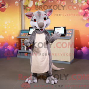 Mascot character of a Gray...