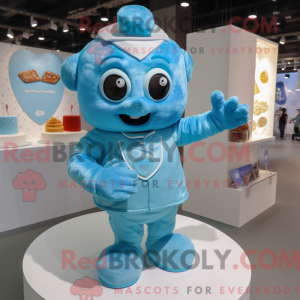 Mascot character of a Cyan...