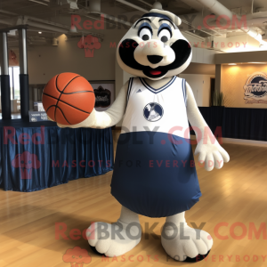 Mascot character of a Navy...