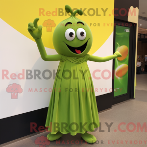 Mascot character of a Olive...