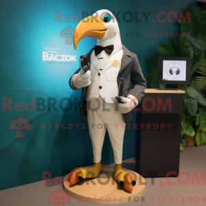 Mascot character of a White...