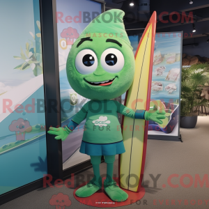 Mascot character of a Green...