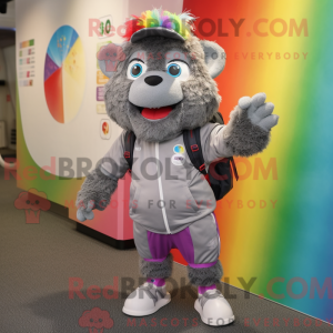 Mascot character of a Gray...