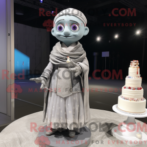 Mascot character of a Gray...