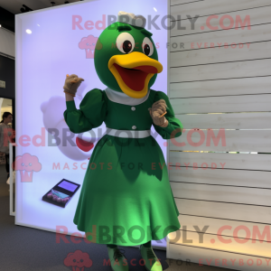 Mascot character of a Green...
