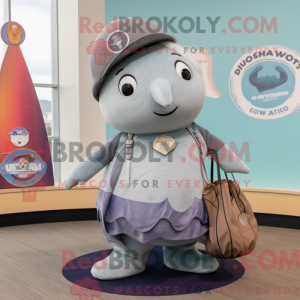 Mascot character of a Gray...