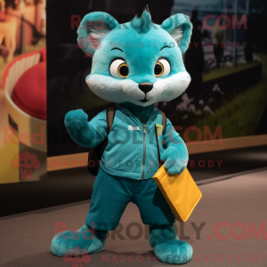 Postava maskota Teal Marten...