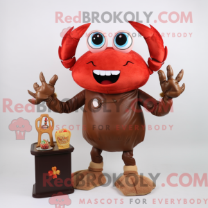 Mascot character of a Brown...