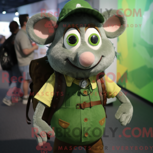 Mascot character of a Green...