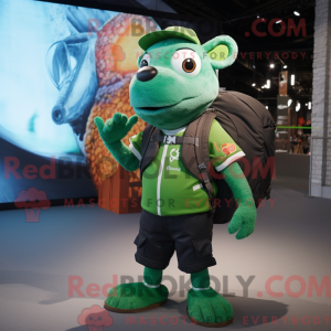Mascot character of a Green...