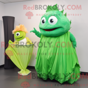 Mascot character of a Green...
