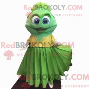 Mascot character of a Green...