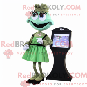Mascot character of a Olive...