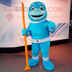 Cyan Ice Hockey Stick...