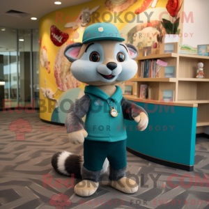 Mascottefiguur van een...