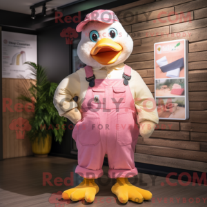 Mascot character of a Pink...