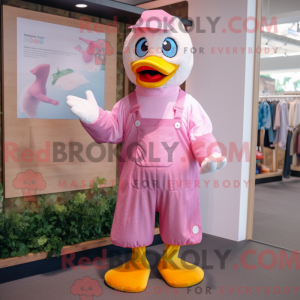 Mascot character of a Pink...