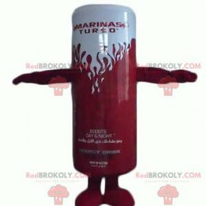 Mascota de bebida energética lata roja y blanca - Redbrokoly.com