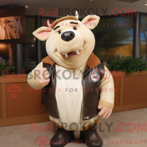 Mascottefiguur van een...