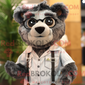 Mascot character of a Gray...