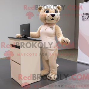 Mascottefiguur van een...