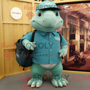 Máscara de Teal Glyptodon...